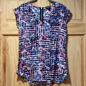 Cuffed sleeve blouse